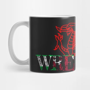 WRECSAM WELSH FLAG DRAIG GOCH RED DRAGON Mug